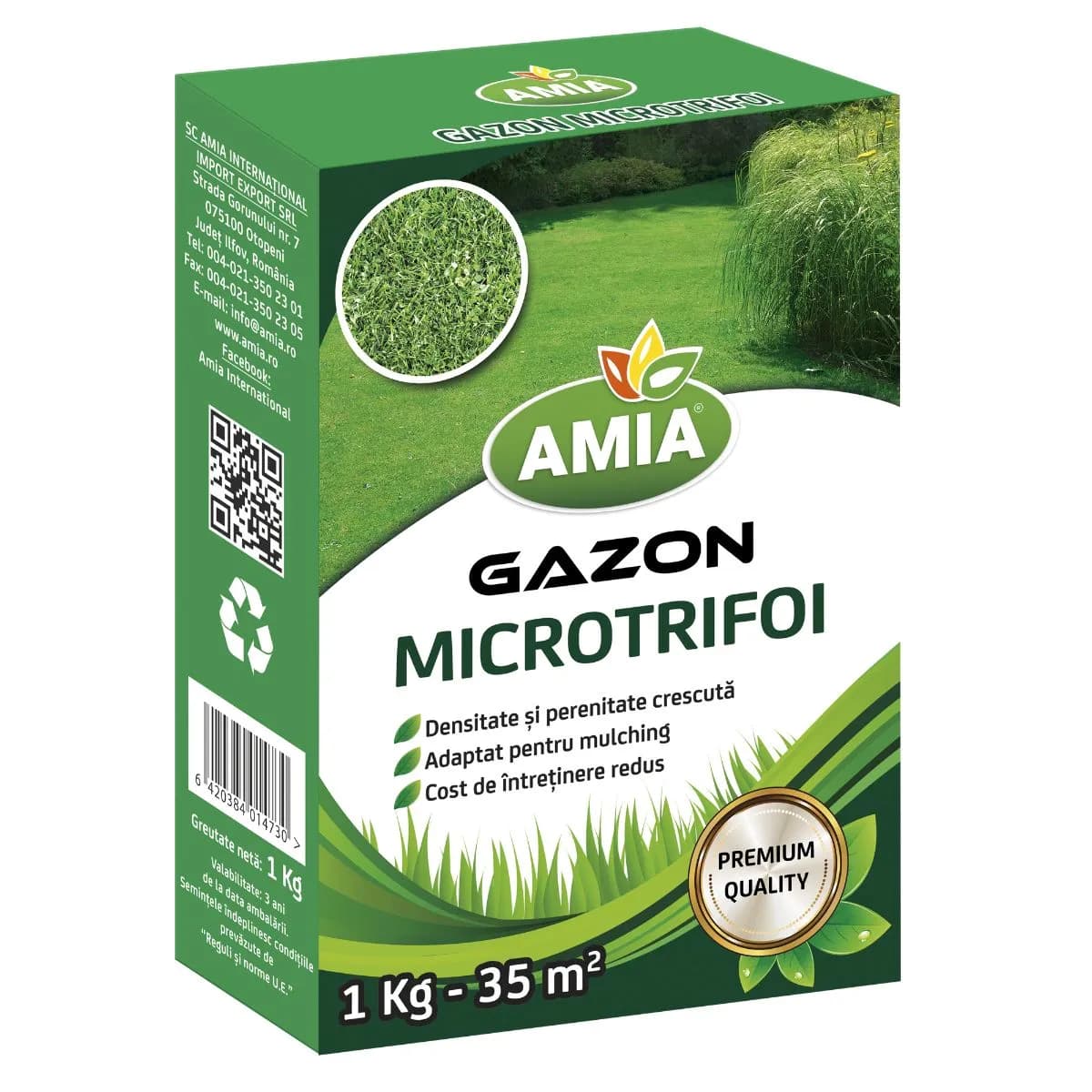 Semințe Amia - Gazon cu microtrifoi 1 kg - 1