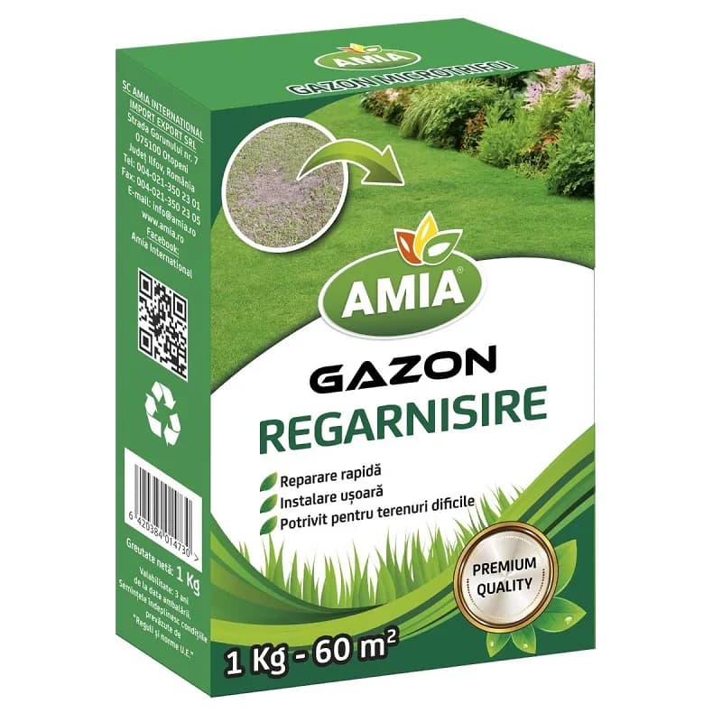 Semințe Amia - Gazon de regarnisire 1 kg - 1