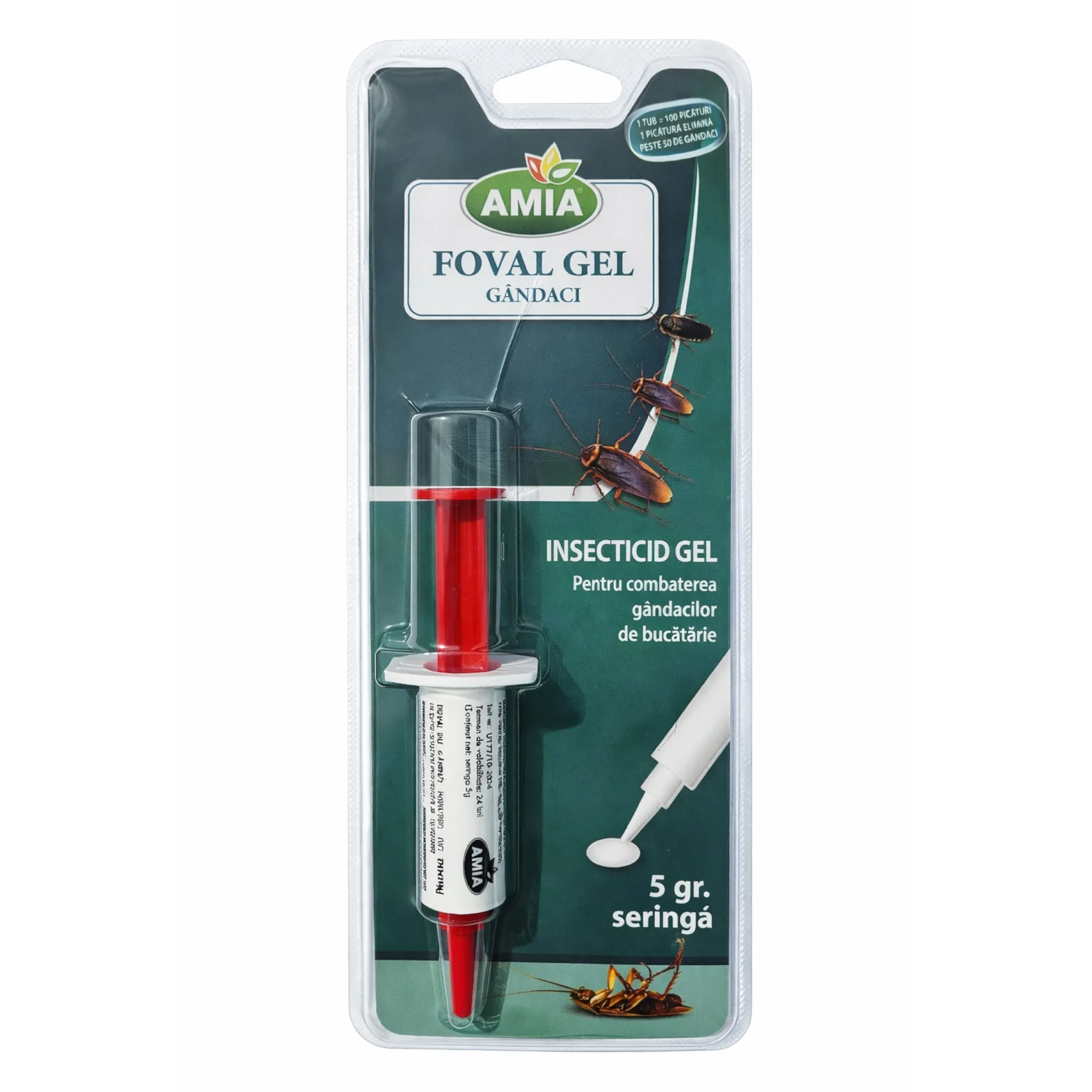 Gel insecticid Foval 5 g pentru gândaci - 1