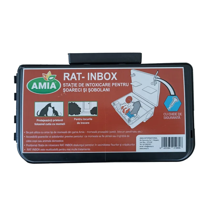 Stație intoxicare șoareci și șobolani cu cheie 23 × 16 × 11 cm - 1