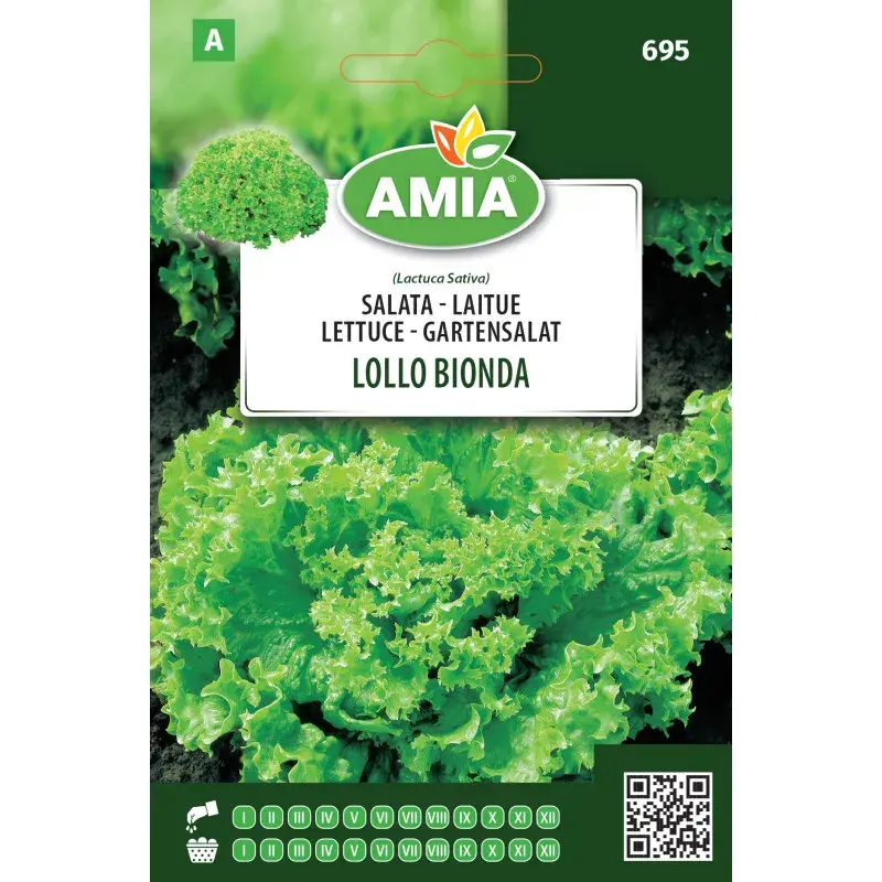 Amia Seeds - Lettuce Lollo Bionda