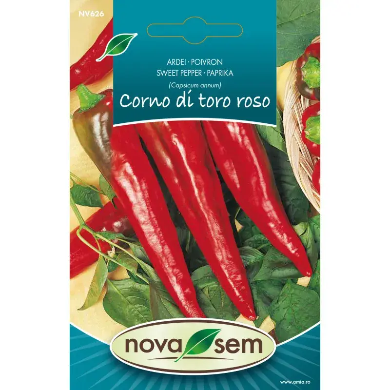 Nova Sem Seeds - Sweet pepper Corno di Toro Rosso