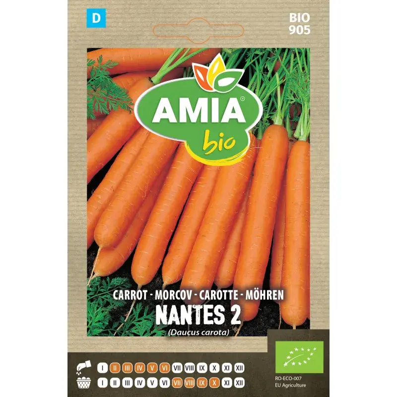 Amia BIO Seeds - Carrot Nantes 2