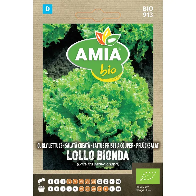Amia BIO Seeds - Lettuce Lollo Bionda