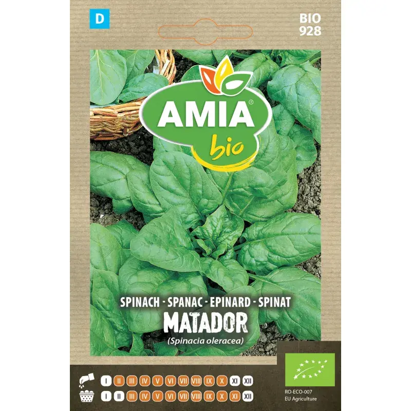 Amia BIO Seeds - Spinach Matador